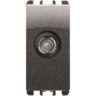 Presa diretta SAT femmina, 1 modulo, attenuazione 0,5 dB, Nea, acciaio scuro product photo