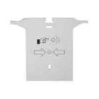 Vetro di ricambio per pulsanti manuali, linea 400 e 500 product photo