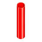 Tubo in ABS (fornito in barre da 3 m) di colore rosso, linea 600 product photo