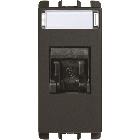Presa RJ45 Cat.5e UTP 1 modulo, (EIA T568A/B), Nea, antracite product photo
