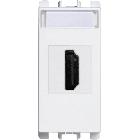 Connettore HDMI con adattatore da 19 poli F/F, 1 modulo, Nea, bianco product photo