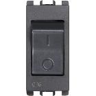 Interruttore MCCB, 1 modulo, 1P+N C 16A, Nea, antracite product photo