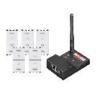 Kit connesso, 5 tapparelle, sistema Radio Power, su pulsante doppio serie NEA Simon-Urmet, da 500 W product photo