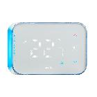 Cronotermostato connesso Wi-Fi con monitoraggio della qualità dell'aria, contatto interno product photo