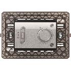 Termostato elettronico, con supporto 3 moduli, per scatola 503, 230V, Nea, alluminio product photo