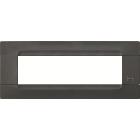 Placca 7 moduli, Kàdra, Monochrome, tecnopolimero, nero auckland product photo