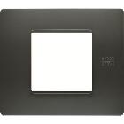 Placca 2 moduli, Flexa, tecnopolimero, antracite nea product photo