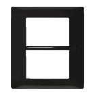 Placca 3+3 moduli, Flexa, tecnopolimero, antracite Nea product photo