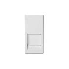 Frontalino per un connettore con attacco Keystone, 1 modulo, bianco product photo
