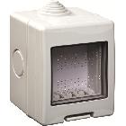 Contenitore, 2 moduli, Grigio RAL 7035, IP55, Nea product photo