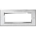Placca 6 moduli, Expì, metallo, argento mercurio product photo