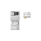 Kit base impianto video con pulsantiera Sinthesi Steel, sistema 2voice product photo