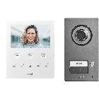 Kit monofamiliare video con pulsantiera Mikra2 e videocitofono vivavoce VOG5, sistema 2Voice product photo