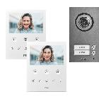 Kit bifamiliare video con pulsantiera Mikra2 e videocitofono vivavoce VOG5, sistema 2Voice product photo