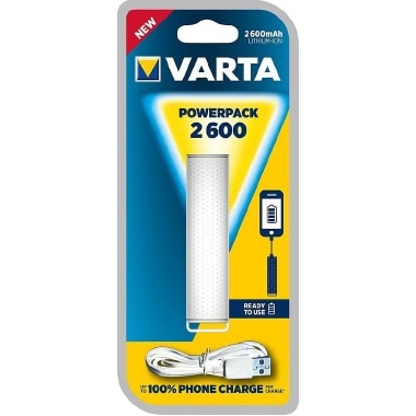 CARICABATTERIE POWERPACK 2600 MAH BIANCO CHARGER CARICATORI product photo Photo 01 3XL