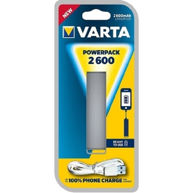 CARICABATTERIE POWERPACK 2600 MAH GRIGIO CHARGER CARICATORI product photo Photo 01 3XL