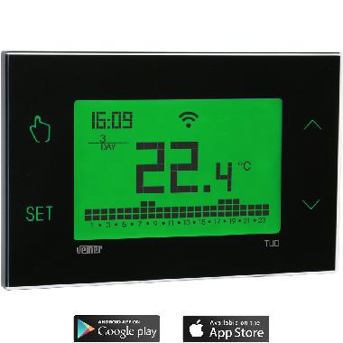 Tuo wi-fi batt. cronoterm. touch nero product photo Photo 01 3XL