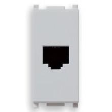 Vimar Plana 14320.SL Presa RJ11 6/4 Silver product photo