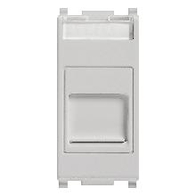 Vimar Plana 14322.SL Presa RJ11 6/4 con portello Silver product photo