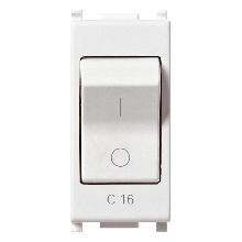 Vimar Plana 14404.16 Interruttore MT 1P C16 120-230V bianco product photo