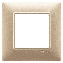 Vimar Plana 14642.22 Placca 2M champagne opaco product photo