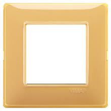 Vimar Plana 14642.43 Placca 2M Reflex ambra product photo