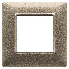Vimar Plana 14642.70 Placca 2M bronzo metallizzato product photo