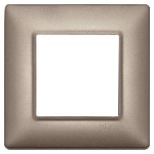 Vimar Plana 14642.74 Placca 2M nichel perlato product photo