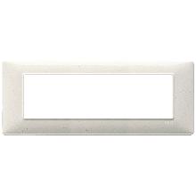 Vimar Plana 14657.06 Placca 7M bianco granito product photo