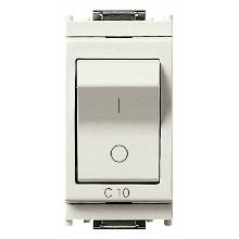 Vimar 16505.10.B Idea Interruttore MT 1P+N C10 120-230V bianco product photo