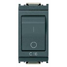 Vimar 16505.16 Idea Interruttore MT 1P+N C16 120-230V grigio product photo