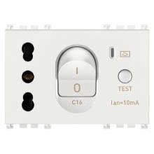 Vimar Arké bianca Presa 2P+T 16A P17/11 intb+MTDiffC16 b product photo