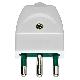 Spina 2P+T 16A S17 assiale bianco product photo Photo 01 2XS