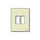Placca 2M resina scatto avorio product photo Photo 01 2XS