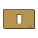 Placca 1M allum. scatto bronzo product photo Photo 01 2XS