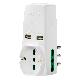 Adattatore S17+2P17/11+univ.+2USB bianco product photo Photo 01 2XS