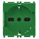 Vimar Plana 14210.AB.V Presa 2P+T 16A univ. antibatterico verde product photo Photo 01 2XS