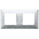 Vimar Plana 14643.20 Placca 4M (2+2) int71 argento opaco product photo Photo 01 2XS