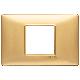 Vimar Plana 14652.25 Placca 2M centrali oro opaco product photo Photo 01 2XS