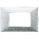 Vimar Plana 14653.20 Placca 3M argento opaco product photo Photo 01 2XS