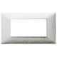 Vimar Plana 14654.81 Placca 4M alluminio spazzolato product photo Photo 01 2XS