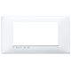 Vimar Plana 14654.AB.01 Placca 4M antibatterico bianco product photo Photo 01 2XS