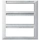 Vimar Plana 14691.20 Placca 21M argento opaco product photo Photo 01 2XS