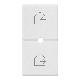 Vimar Plana 14755.6 Due mezzi tasti 1M scenari bianco product photo Photo 01 2XS