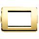 Vimar 16753.32 Idea Placca Rondò 3M oro lucido product photo Photo 01 2XS