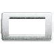 Vimar 16754.21 Idea Placca Rondò 4M argento metall. product photo Photo 01 2XS