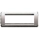 Vimar 16756.34 Idea Placca Rondò 6M nichel spazzolato product photo Photo 01 2XS