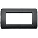 Vimar 16764.16 Idea Placca Rond&ograve; 4M nero product photo Photo 01 2XS