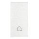 Vimar Arké 19021.C.B Tasto 1M simbolo campanello bianco product photo Photo 01 2XS