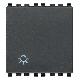 Vimar Eikon 20008.2.L Pulsante 1P NO 10A luce 2M grigio product photo Photo 01 2XS